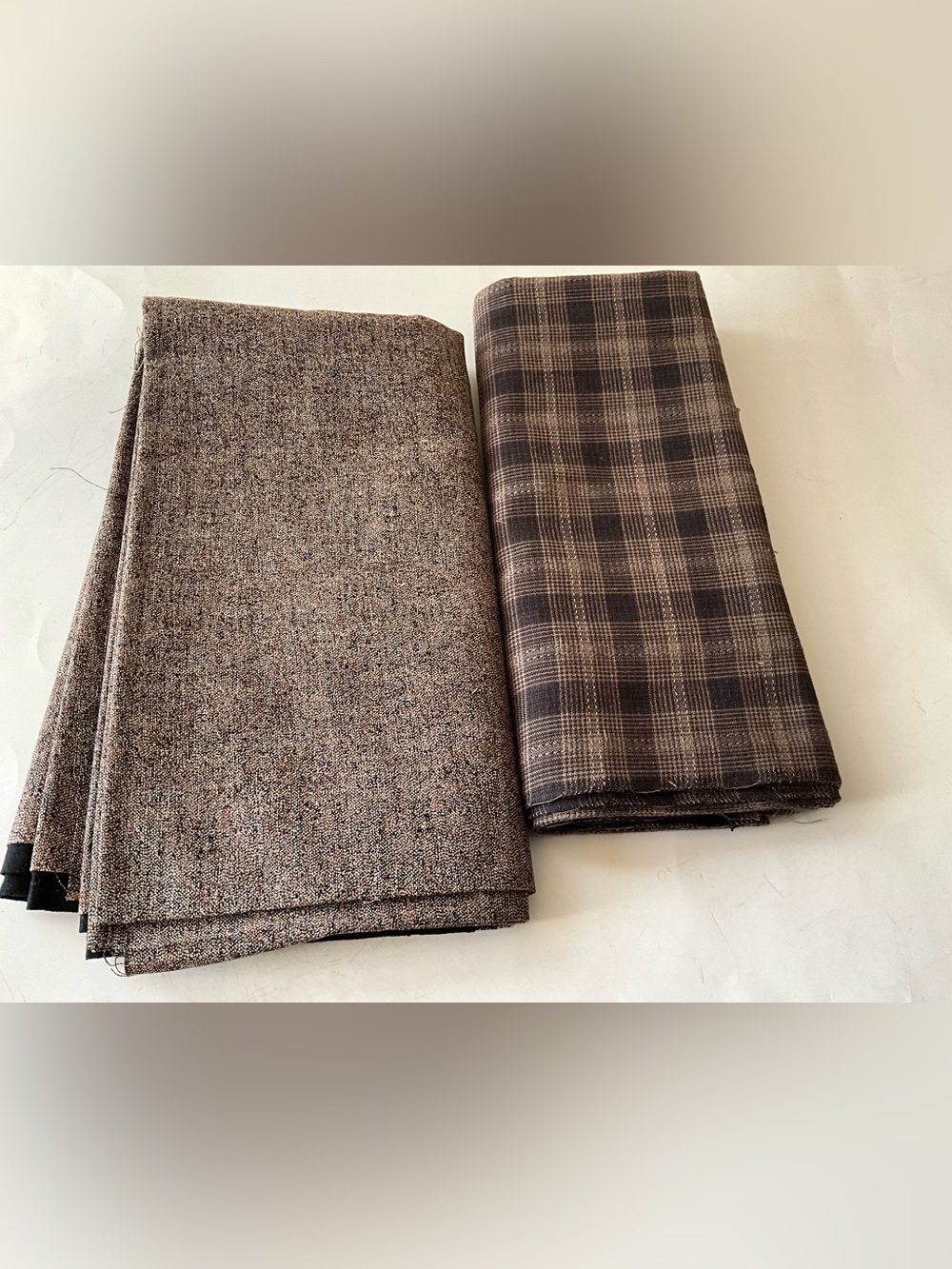Quilting Sewing Fabric Robert Kaufman Quilters Tweed Browns and Plaid